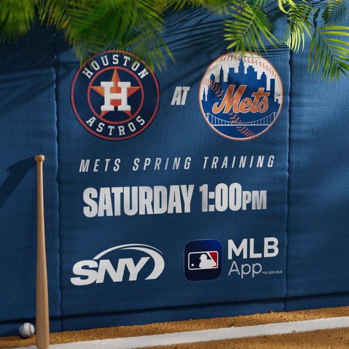 Amazin' Daily Briefing: February 22nd, 2025 – Baseball is Back as the Mets take on the Astros to Open up Spring Training